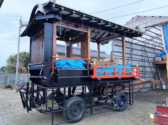 茨城県ひたちなか市 金上自治会様 山車 ブレーキ修理