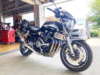 茨城県水戸市 I様 XJR1300 カウル塗装取付