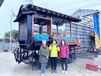 茨城県ひたちなか市　金上自治会様　山車　ブレーキ修理